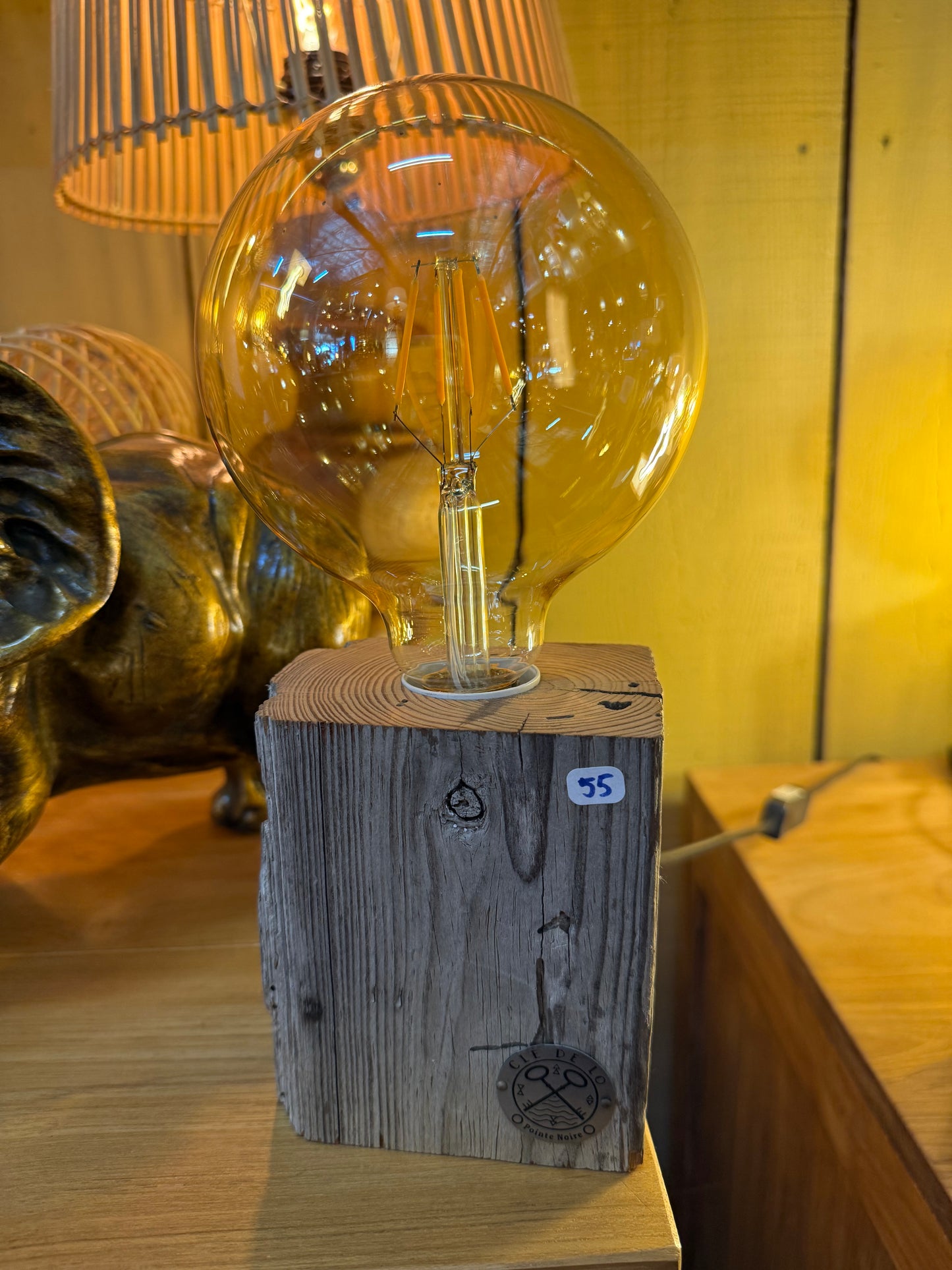 Lampe à poser "madrier" 2