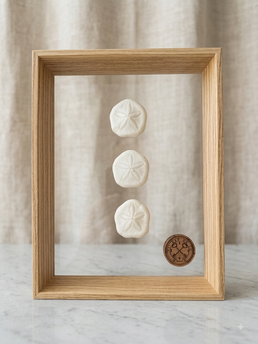 Cadre sous verre moyen: 3 dollars des sables